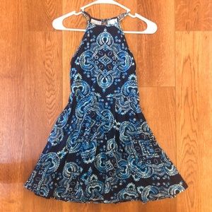 Blue Skater Dress